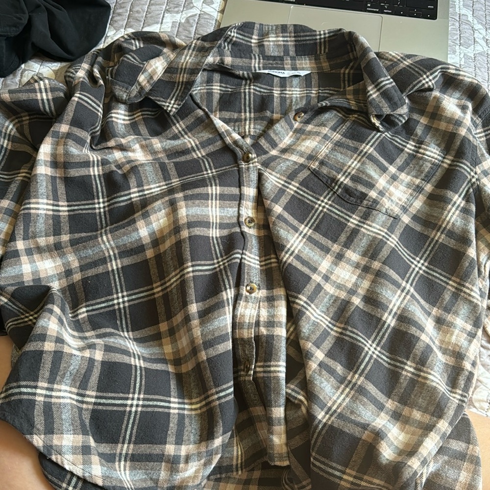 Sonoma Long sleeve plaid top